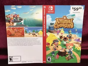 Animal Crossing New Horizons Nintendo Switch GameStop Display Case Artwork - Picture 1 of 4