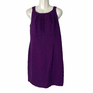 Julian Taylor Dress Women’s 12 Empire Waist Sheet Sleeveless Purple Knee Length - Bild 1 von 8
