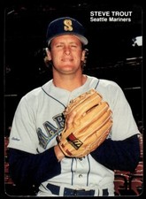 1989 Mother's Cookies Seattle Mariners Steve Trout Seattle Mariners #24