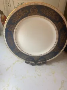 Wedgwood Columbia Blue and Gold Dinner Plate EXCELLENT - Picture 1 of 1