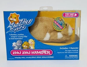 New Sealed Zhu Zhu Pets Tan “Mr Squiggles” Hamster 2008 Cepia Toy #86651 - Picture 1 of 10