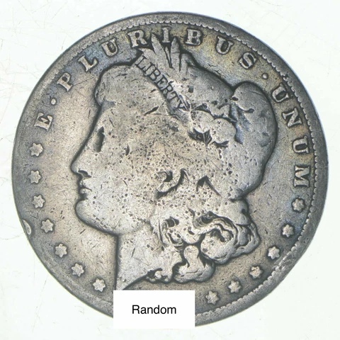 (1) Cull 1878-1904 Morgan Silver Dollar 90% Eagle Collection Bulk Lot Pre-1921 Cover