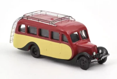 Citroën U23 Autocar rouge jaune 1947 échelle Ho 1/87 NOREV Jouet Voiture 191099 - Photo 1/2