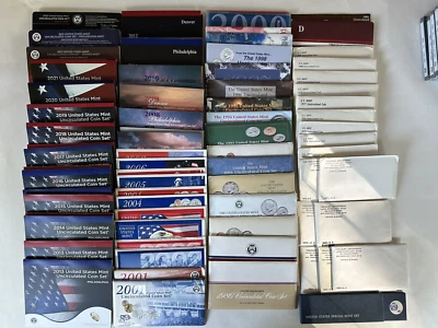 1964 - 2025 Complete U.S. Mint Set Collection in OGP 60  P&D Mint Sets - Image 1 of 4