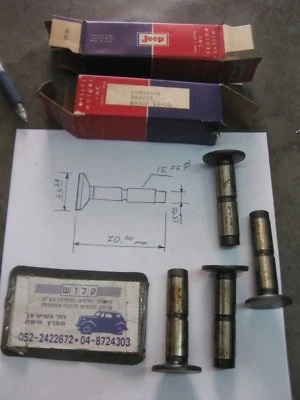 Willys Jeep F-134 Hurricane Engine intake valve tappet lifter for 1952- 71, 4Pcs - Image 1 of 4