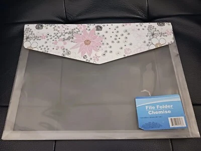 Floral Flap, Document Envelope/Protector, File Folder, 13x9.5, Snap Closure  - Image 1 of 4