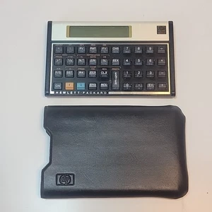 Calculadora HP 12C negra LCD funciones integradas financiera inglesa - para piezas - Imagen 1 de 5