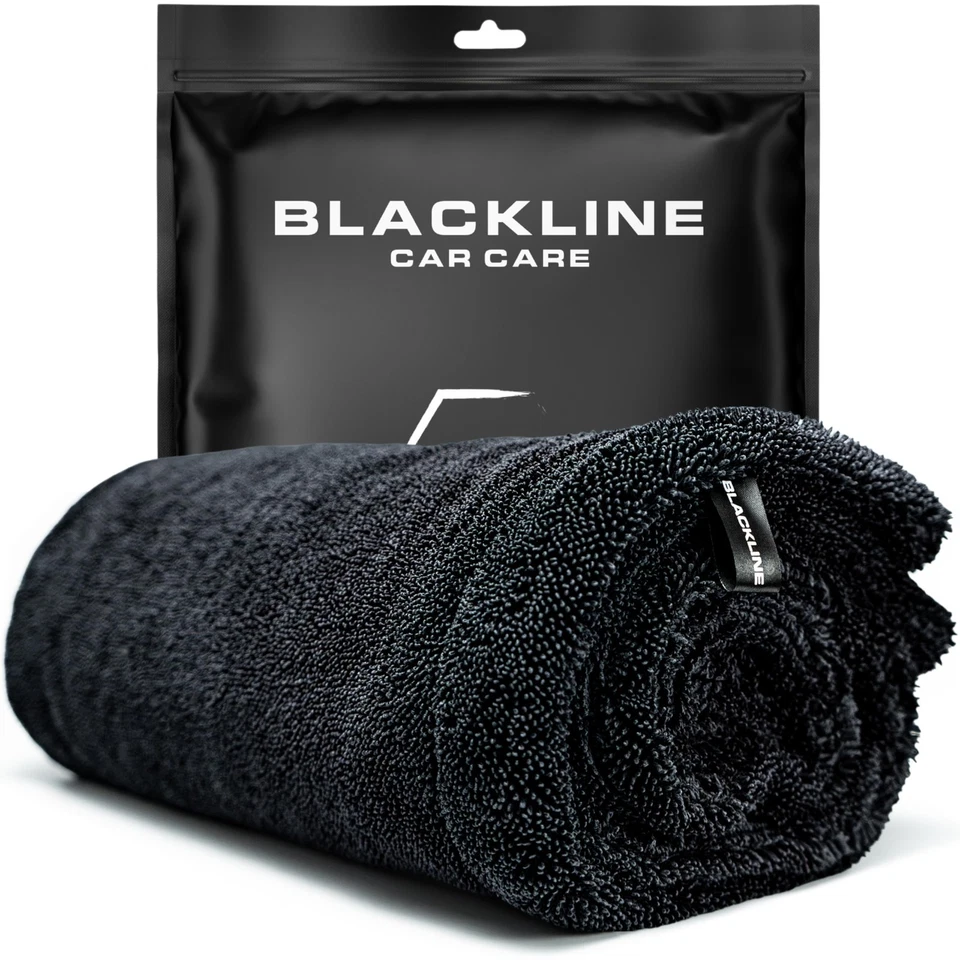 Blackline 24x36 Twisted-Loop Drying Towel 1300GSM Streak Lint R...