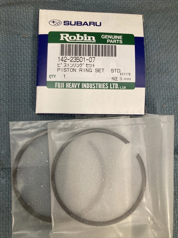 NEW SUBARU ROBIN 142-23501-07 PISTON RING SET STD - Image 1 of 1