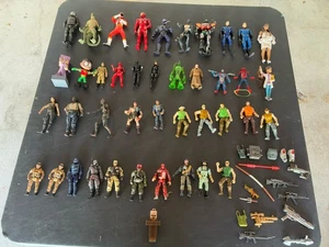 Large Lot Of Action Figures DC MARVEL GI JOE WALKING DEAD CHAP MEI VG Cond. - Picture 1 of 10