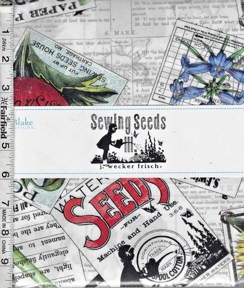 Semillas de costura III 10 pulgadas cuadradas 42 piezas/paquete de Riley Blake Designs Foto 1 de 2