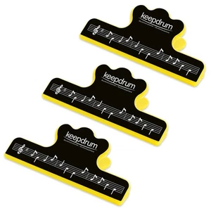 keepdrum PJ001BK Notenklammer für Notenblätter und Bücher 3 Stück - Picture 1 of 7