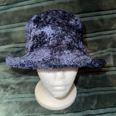 Sombrero cubo azul felpa Liz Claiborne para mujer Foto 1 de 4