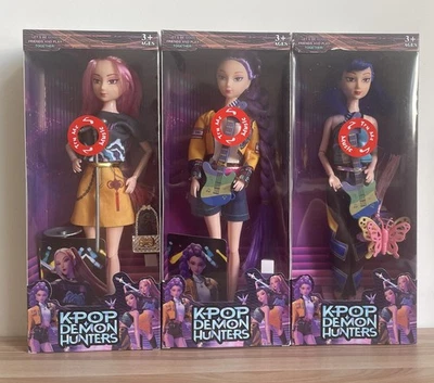 3PC/1pc Cosplay Kpop Demon Hunters Doll Moveable Joint Figure Music Toys Xmas UK - Image 1 of 4