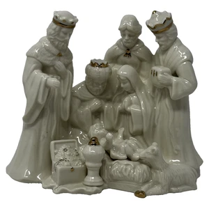 Mikasa Elfenbein Porzellan mit Gold Krippe in Box FK020/950 - Bild 1 von 13