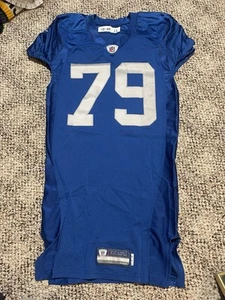 2010 Detroit Lions Willie Young #79 Game Issued Blue Jersey Color Rush 46 - Picture 1 of 5