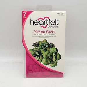 NEW Heartfelt Creations Vintage Floret Craft Dies HCD1-727 NOS 7pcs Journal - Picture 1 of 3