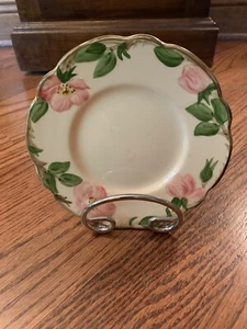 PIATTO PANE/BURRO VINTAGE FRANCESCANO TERRACOTTA HP "DESERT ROSE" 6 3/8" - USA - Foto 1 di 4