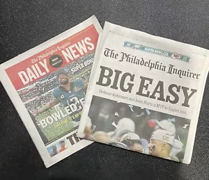 Eagles Super Bowl 59 Philadelphia Inquirer & Daily News 2/10/2025 Newspapers - Picture 1 of 2