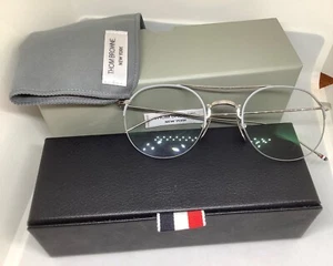 THOM BROWNE TB-903-C T-SILVER 4S 49-23-150 EYEGLASS FRAME CASE CLOTH BOX READ - Picture 1 of 12