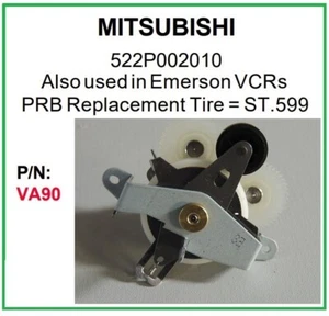 PRB VA90 VCR Video Idler Wheel for Mitsubishi 522P002010 + Emerson and others - Picture 1 of 5