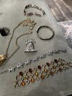 Unique 7 Piece Jewelry Lot Bracelets Necklace Ring Brooch