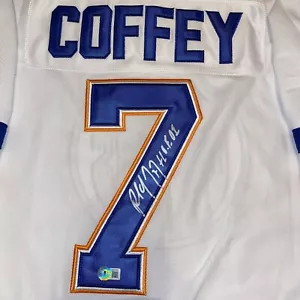 PAUL COFFEY EDMONTON OILERS SIGNED / AUTOGRAPHED WHITE JERSEY BECKETT COA NICE!! - Picture 1 of 3