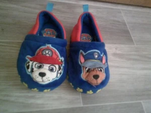 PAW PATROL CHASE MARSHALL TODDLER SLIPPERS SIZE 5-6 Nickelodeon - Picture 1 of 5