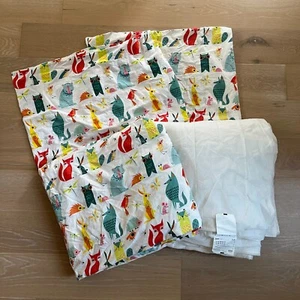 Ikea LATTJO Forrest Animals Duvet Cover 2 Pillowcases & Duvet Insert Full/Queen - Picture 1 of 5