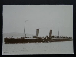 Isle of Man Steam Packet Ship P.S. MONA III at DOUGLAS HARBOUR c1980 RP Postcard - Picture 1 of 2