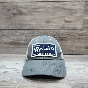 Tacoma Rainiers Béisbol Minro Leugue Gorra Sombrero Adulto Hombre Camionero Malla Autógrafo  - Imagen 1 de 10