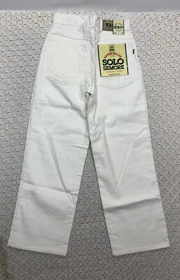 Pantalones De Colección Solo Semore Hombres 28 Apx 26x29 Sueltos Pierna Ancha Pana Hip Hop Blanco Foto 1 de 4