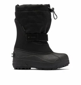 Columbia Youth Unisex Powderbug Plus II, Black/Graphite, 8 - Picture 1 of 8