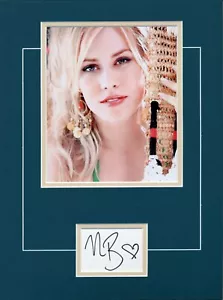 Natasha Bedingfield - Singer & songwriter - HAND SIGNED CARD IN A MATTED DISPLAY - Picture 1 of 2