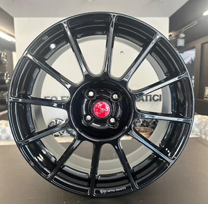 KIT 4 CERCHI FIAT 500/595 ABARTH SS LEGA 7,0J17 4X98 35 58,10 GLOSS BLACK - Foto 1 di 14