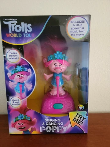 DreamWorks Trolls World Tour Singing & Dancing Poppy Voice &Sound Activated new Cover