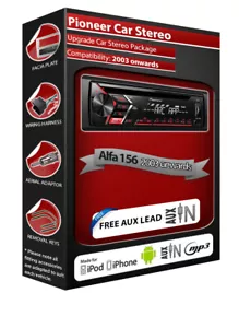 Alfa Romeo 156 Auto Unità Principale, Pioneer CD Autoradio con Anteriore USB Aux - Foto 1 di 5
