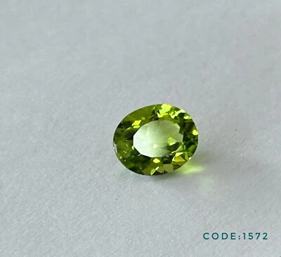 GEMSTONE:PERIDOT-MYANMAR, SHAPE:OVAL, Certified PRODUCT OF THAILAND - Image 1 of 2