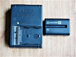 Genuine SONY BC-VM10 Charger and NP-500H Battery for SONY A350 A65 A77 A700 ETC