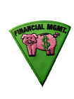 GIRL GUIDES SCOUTS CANADA PATCH PIGGY BANK FINANCIAL MANAGEMENT MERIT BADGE PIG