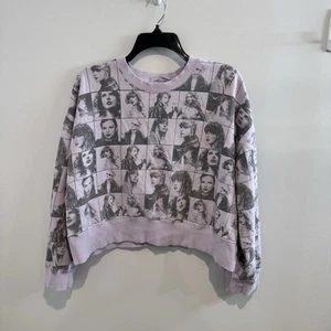 Taylor Swift The Eras Tour Cropped Lavender Pullover Size Small Sweatshirt - Bild 1 von 9