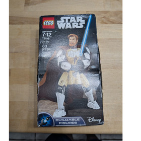 LEGO Star Wars Buildable Figures Obi-Wan Kenobi 75109 Box Set 83 pcs damaged box