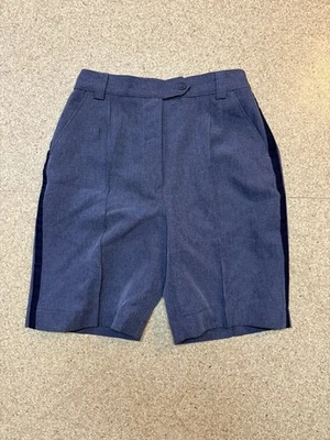 VTG NWOT WOMENS US POSTAL SHORTS BLUE SIZE 12 USA Made Polyester Horace Small - Image 1 of 4