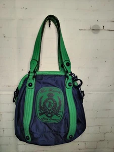 Juicy Couture Y2K VTG Her Majesty Small Handbag Adventures of G&P Blue/Green - Picture 1 of 16