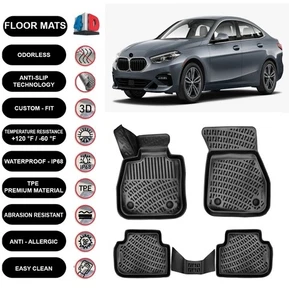 Alfombrillas forro para BMW Serie 2 F44 Gran Coupé (2019-2024) moldeadas 4D 4 piezas - Imagen 1 de 5