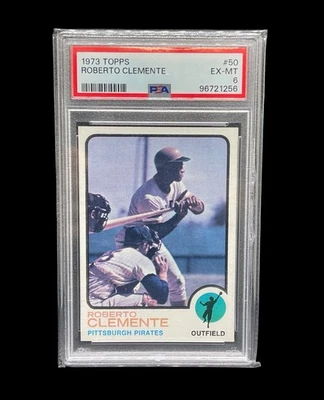 1973 Topps - Roberto Clemente #50 PSA 6 Foto 1 de 2