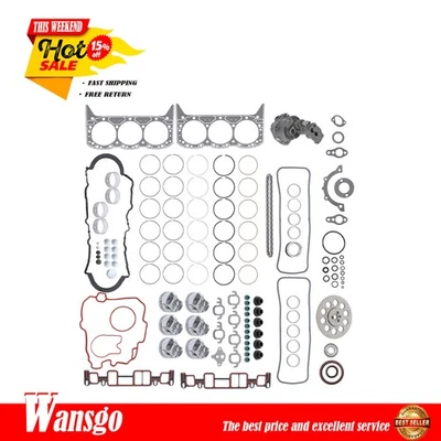 Kit de reconstrucción de motor para Chevrolet GMC Astro 1996 1997-98 4,3 L OHV SH-1351S 1855M Foto 1 de 4