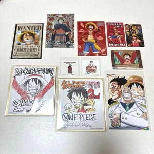 One Piece Tower 5th Anniversary Colored Paper Luffy 1st Anniversary & 2nd Japan - Picture 1 of 14