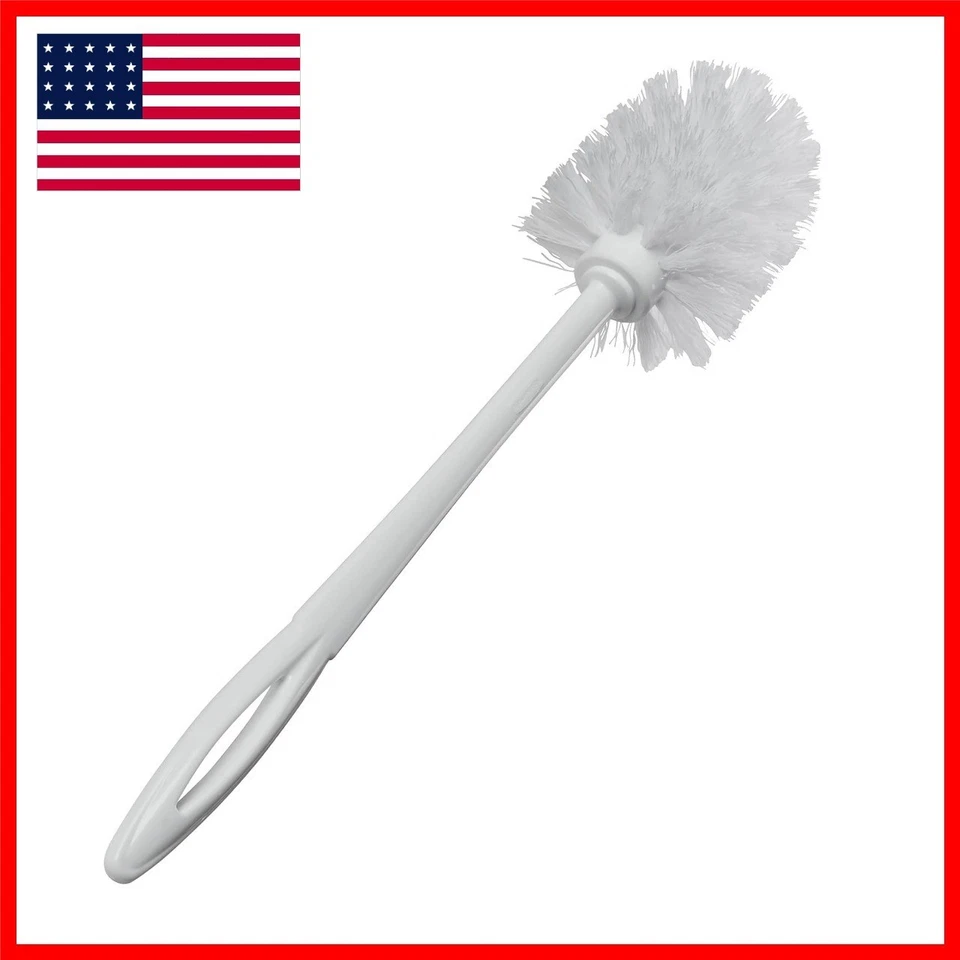 Rubbermaid Commercial FG631000WHT Toilet Bowl Brush with Plastic Handle White