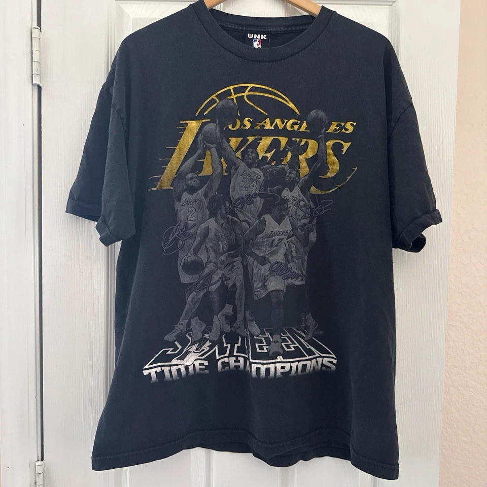 Camiseta XL para hombre 2010 NBA 16 Time Champions Kobe Bryant Pau Gasol Lakers Foto 1 de 4